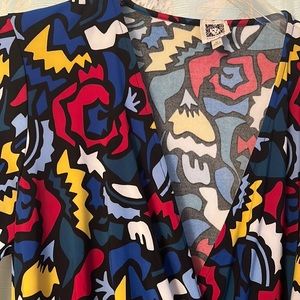 Anne Klein dress Med in vibrant colors.